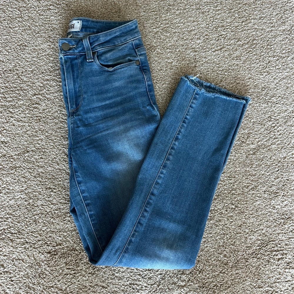 PAIGE Blue High Rise Jeans Classic Fit